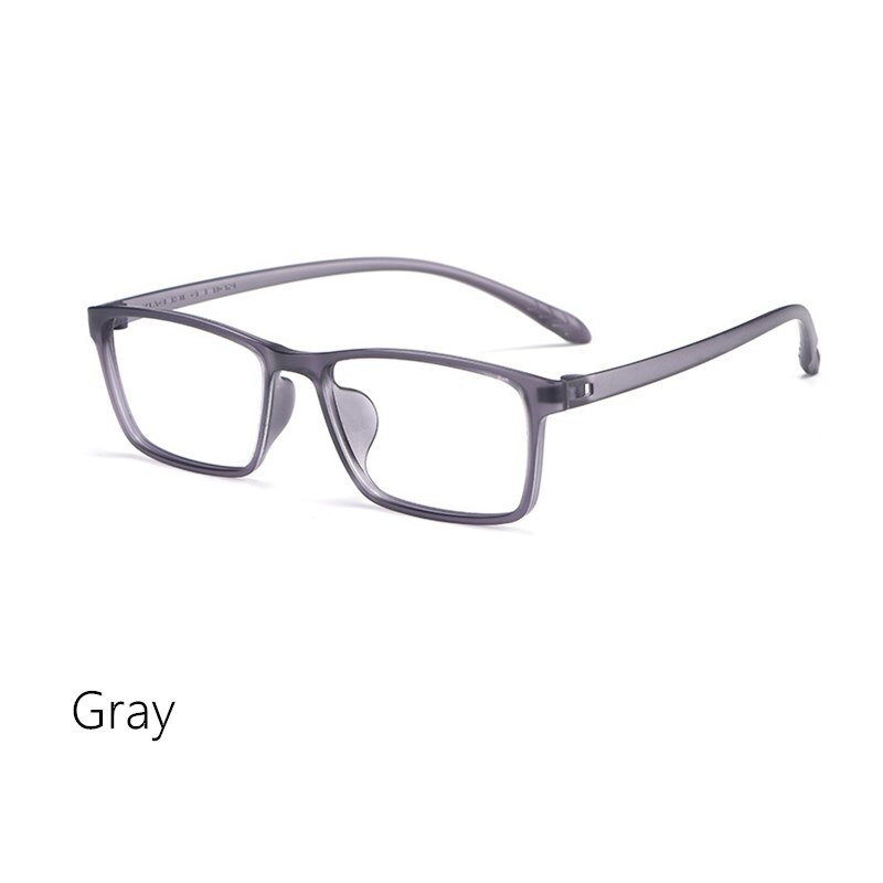 Yimaruili Unisex Full Rim Square Tr 90 Ultem Anti Blue Light Reading Glasses X1/X2 Reading Glasses Yimaruili Eyeglasses +50 X1 Gray 