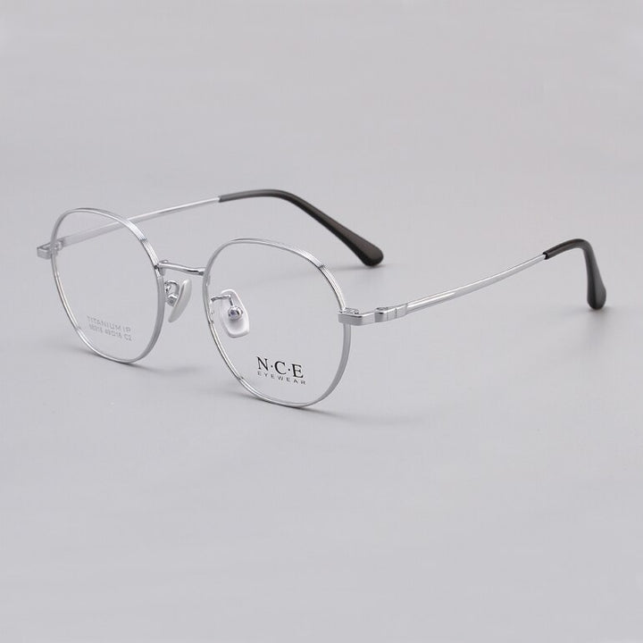 Zirosat Unisex Eyeglasses Frame Pure Titanium 88316 Frame Zirosat silver  