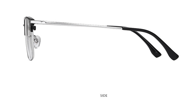 Hotochki Men's Full Rim Square Titanium Frame Eyeglasses Yj2037 Full Rim Hotochki   