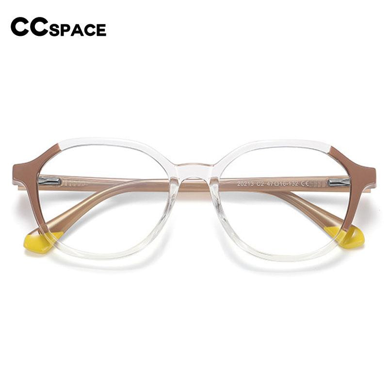 CCSpace Children's Unisex Full Rim Square Round Tr 90 Titanium Frame Eyeglasses 54572 Full Rim CCspace   