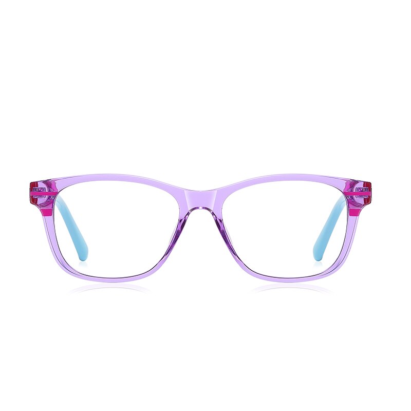Zirosat Children's Unisex Full Rim Square Tr 90 + Cp Eyeglasses 20211 Full Rim Zirosat   