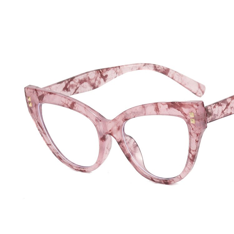 Cubojue Unisex Full Rim Square Cat Eye Tr 90 Titanium Hyperopic Reading Glasses Reading Glasses Cubojue 0 pink multi 