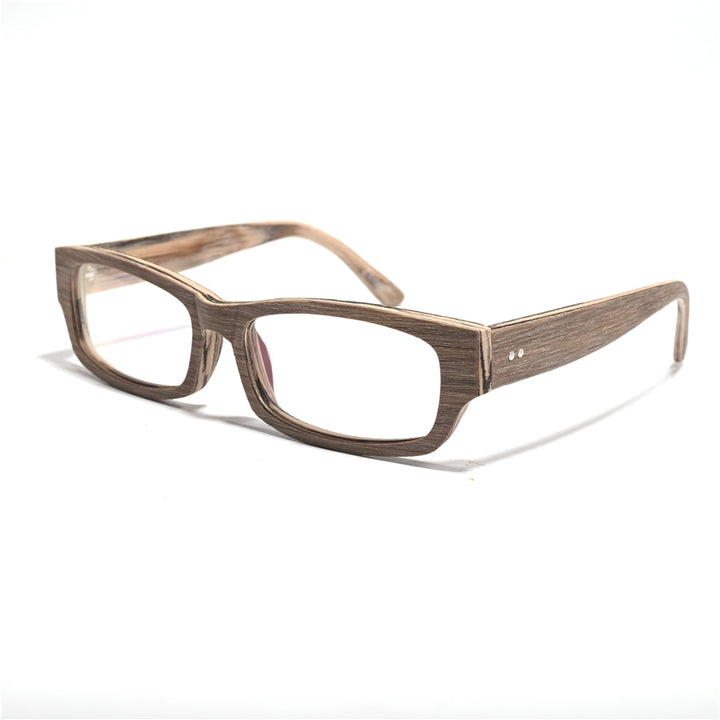 Cubojue Unisex Full Rim Small Rectangle Tr 90 Titanium Myopic Reading Glasses Reading Glasses Cubojue   