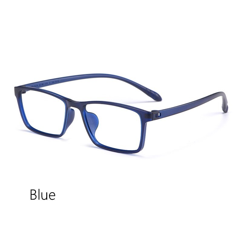 Yimaruili Unisex Full Rim Square Tr 90 Ultem Anti Blue Light Reading Glasses X1/X2 Reading Glasses Yimaruili Eyeglasses +50 X1 Blue 