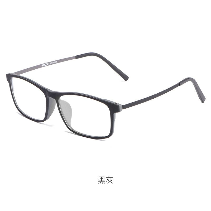 Cubojue Unisex Full Rim 155mm Oversized Tr 90 Titanium Myopic Reading Glasses Fy2009 Reading Glasses Cubojue   