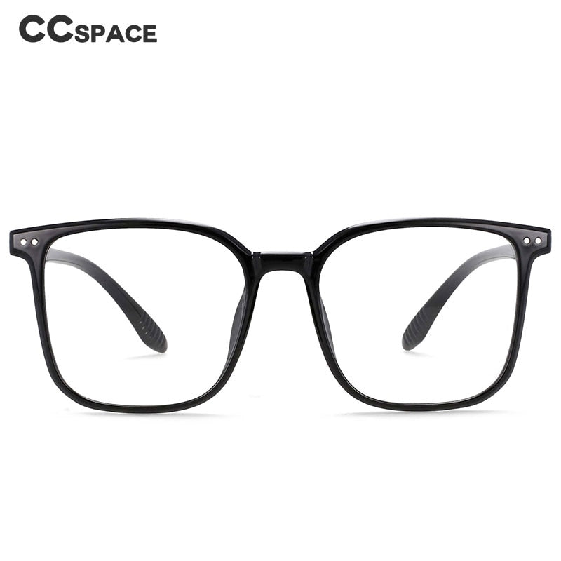 CCSpace Unisex Full Rim Large Square Tr 90 Titanium Eyeglasses 53304 Full Rim CCspace   