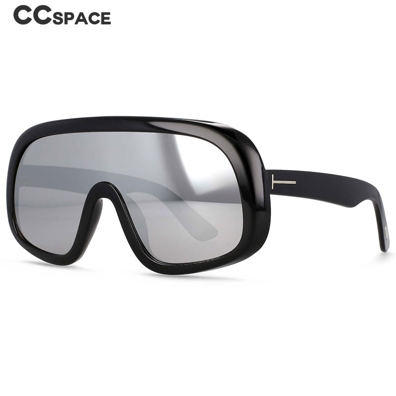 CCSpace Unisex Full Rim T-Shaped Goggle One Lens Resin Frame Sunglasses 54486 Sunglasses CCspace Sunglasses   