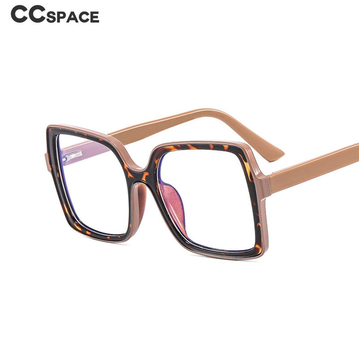 CCSpace Women's Full Rim Square Cat Eye Tr 90 Titanium Eyeglasses 55151 Full Rim CCspace   