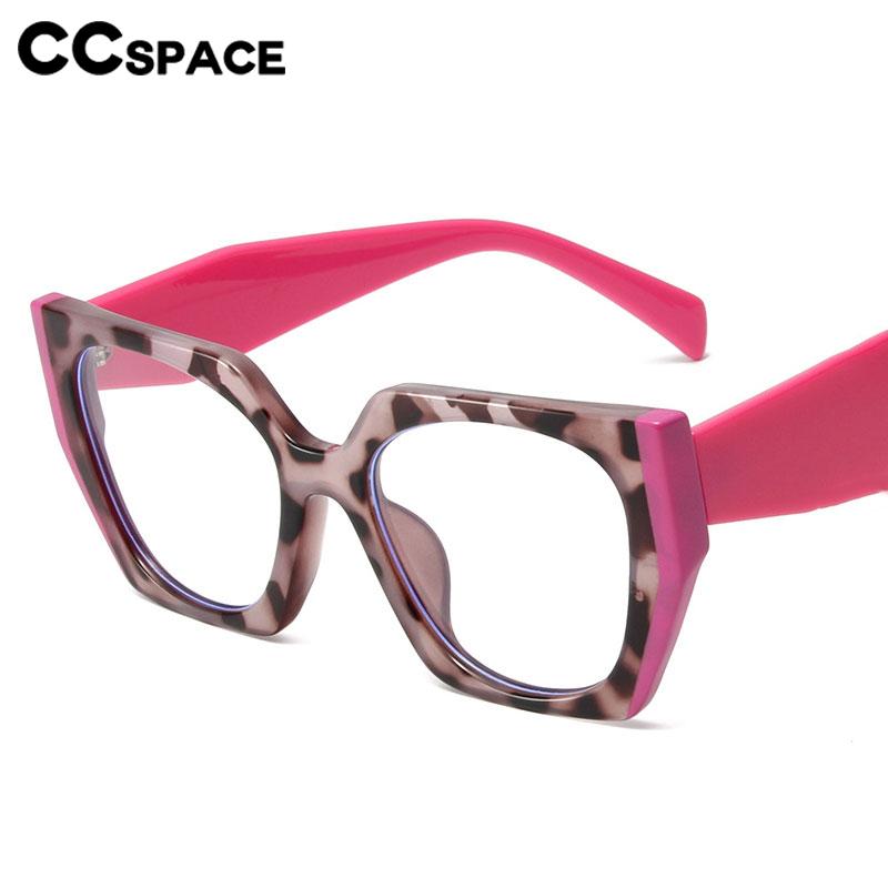 CCspace Women's Full Rim Square Cat Eye Tr 90 Titanium Eyeglasses 56790 Full Rim CCspace   