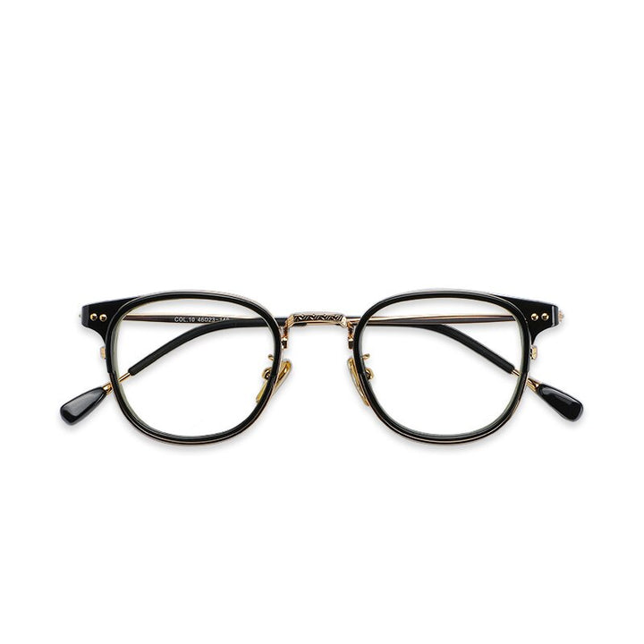 Cubojue Unisex Full Rim Small Square Tr 90 Titanium Hyperopic Reading Glasses M6009 Reading Glasses Cubojue   