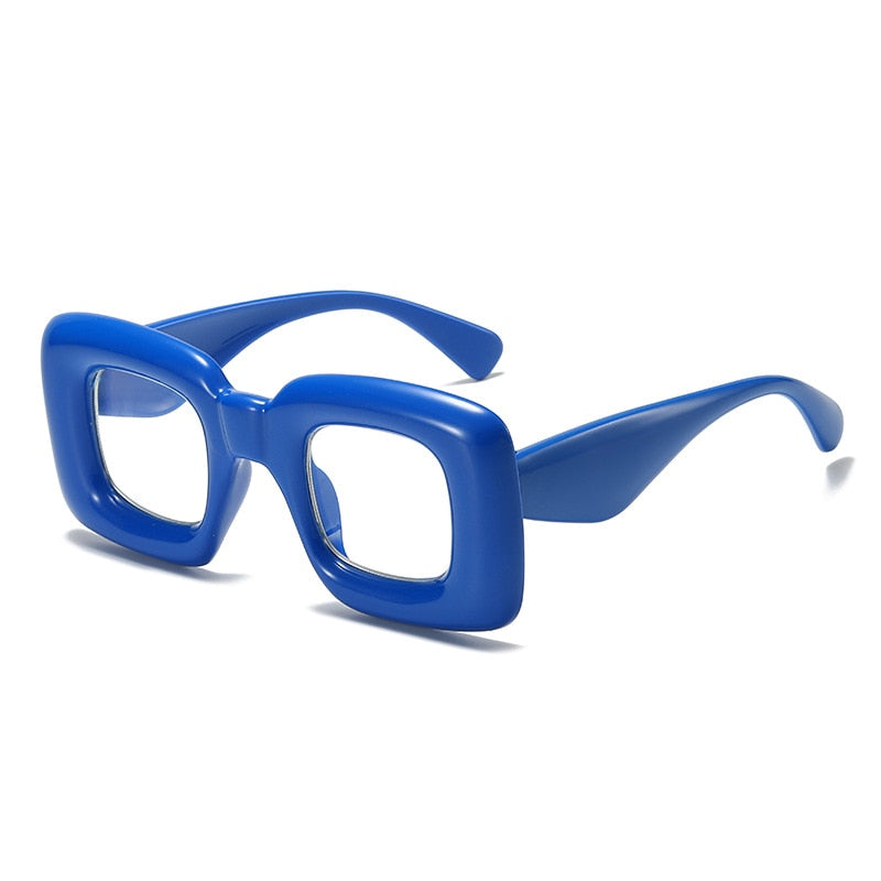 CCspace Unisex Full Rim Acetate Cat Eye Or Square Eyeglasses 55579 Full Rim CCspace SquareBlue China 