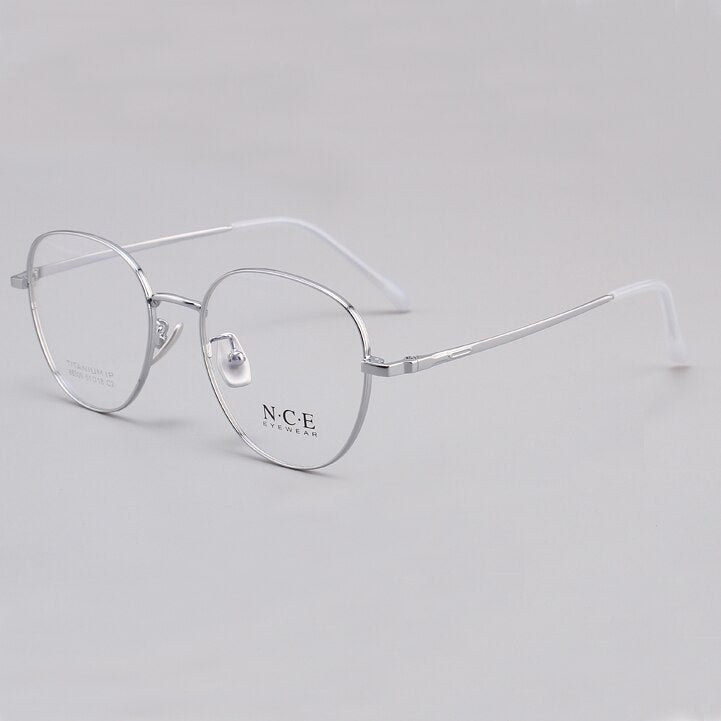 Zirosat Unisex Eyeglasses Frame Pure Titanium 88309 Frame Zirosat Silver  