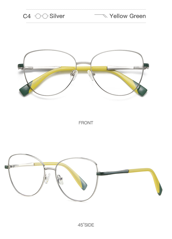 Hdcrafter Women's Full Rim Cat Eye Frame Eyeglasses 3019 Full Rim Hdcrafter Eyeglasses   