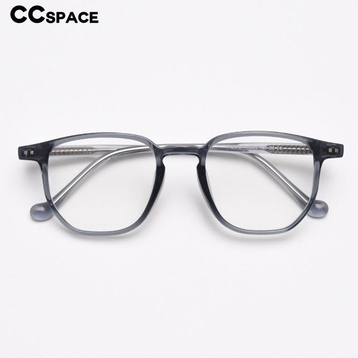 CCSpace Unisex Full Rim Square Tr 90 TTitanium Eyeglasses 55696 Full Rim CCspace   