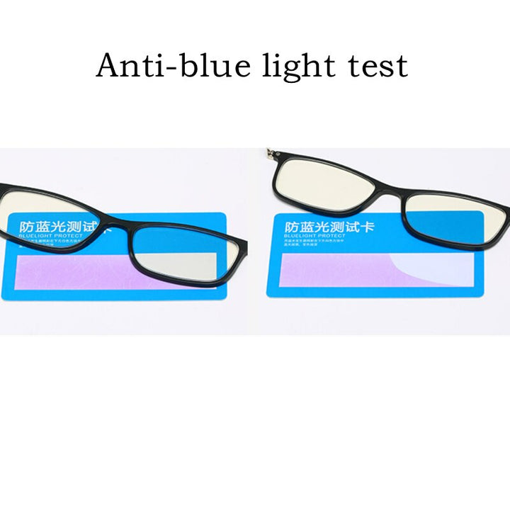 KatKani Unisex Full Rim Square TR 90 Blue Tortoiseshell Anti Blue Light Reading Glasses D044 Reading Glasses KatKani Eyeglasses   