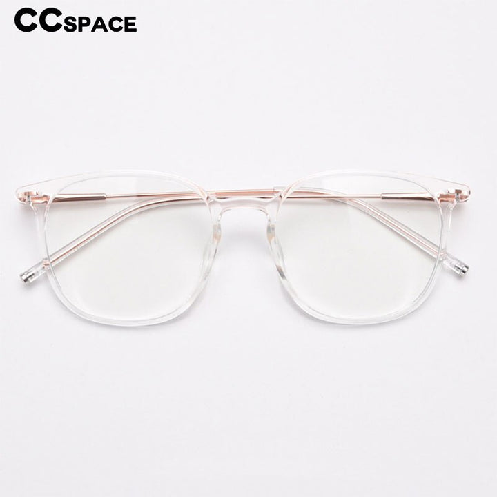 CCSpace Unisex Full Rim Square Tr 90 Titanium Eyeglasses 55688 Full Rim CCspace   