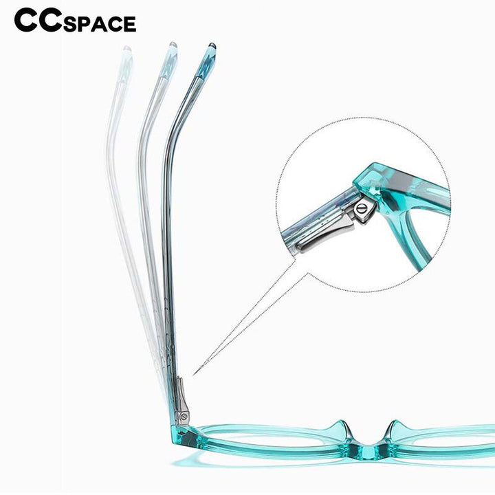 CCSpace Children's Unisex Full Rim Tr 90 Cat Eye Frame Eyeglasses 54573 Full Rim CCspace   