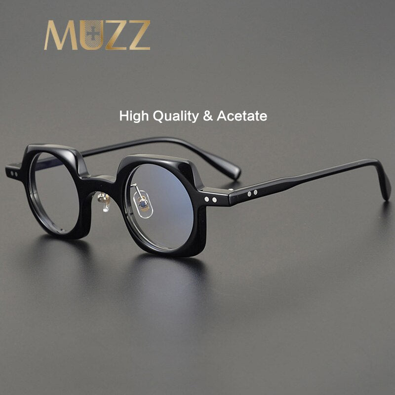 Muzz Women's Full Rim Square Round Acetate Frame Eyeglasses Hp2590 Full Rim Muzz   