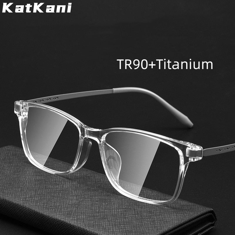 KatKani Unisex Full Rim Square Tr 90 Titanium Eyeglasses 99103t Full Rim KatKani Eyeglasses   