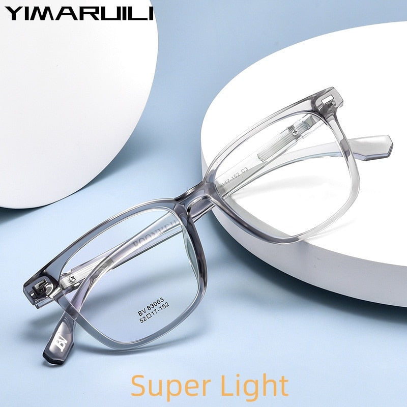 Yimaruili Unisex Full Rim Square Tr 90 Acetate Eyeglasses Bv83003b Full Rim Yimaruili Eyeglasses   