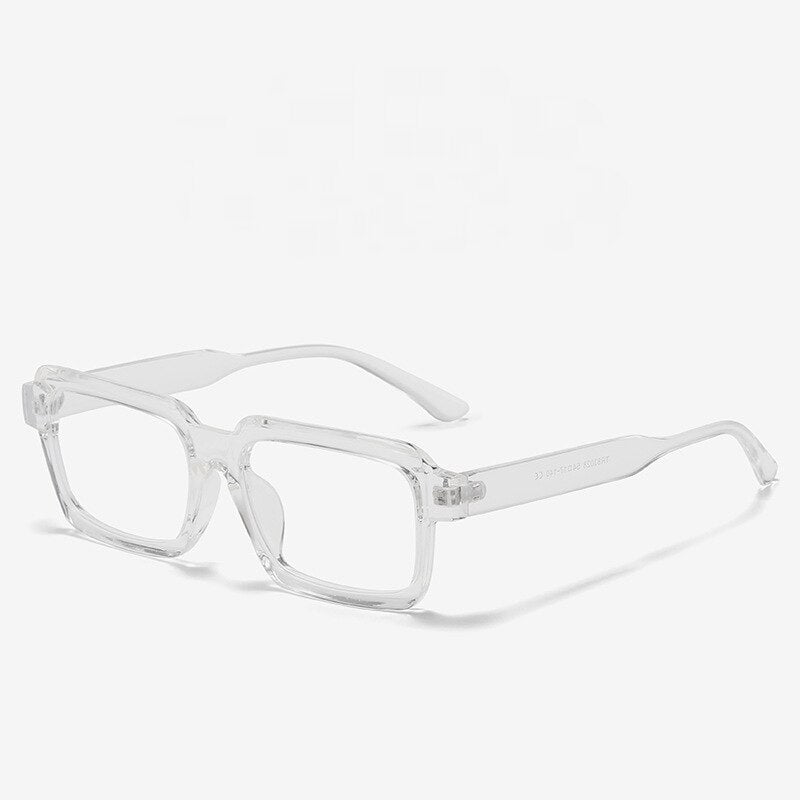 CCSpace Unisex Full Rim Square Tr 90 Titanium Eyeglasses 55477 Full Rim CCspace China Transparent 