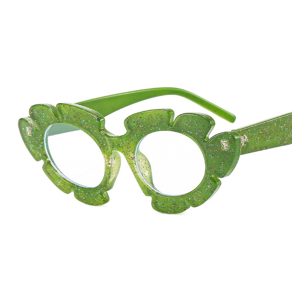 CCSpace Women's Full Rim Oval Petal Acetate Eyeglasses 55386 Full Rim CCspace C5Green China 