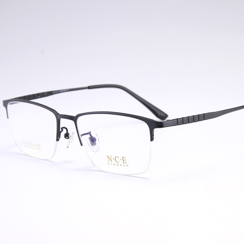 Reven Jate 8786 Men Titanium Optical Eyeglasses Frame Round Shape