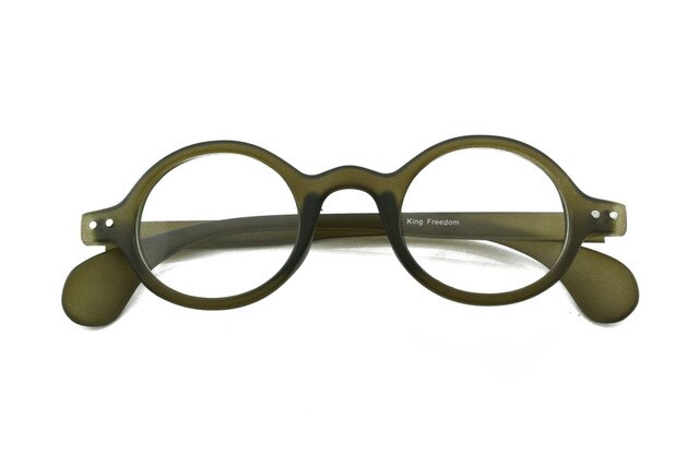 Cubojue Unisex Full Rim Small Round Tr 90 Titanium Myopic Reading Glasses 3020 Reading Glasses Cubojue no function lens 0 Green 