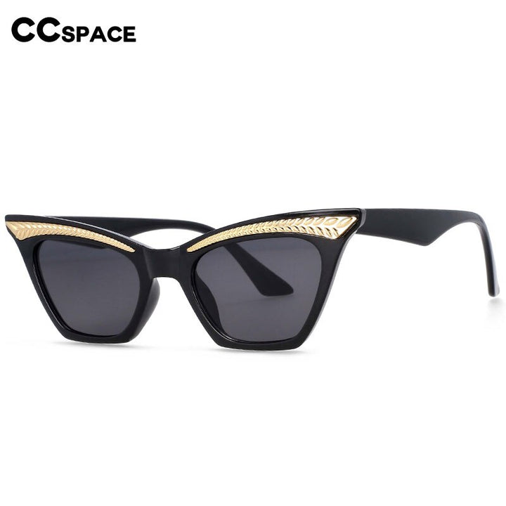 CCSpace Women's Full Rim Cat Eye Resin Frame Sunglasses 54307 Sunglasses CCspace Sunglasses   