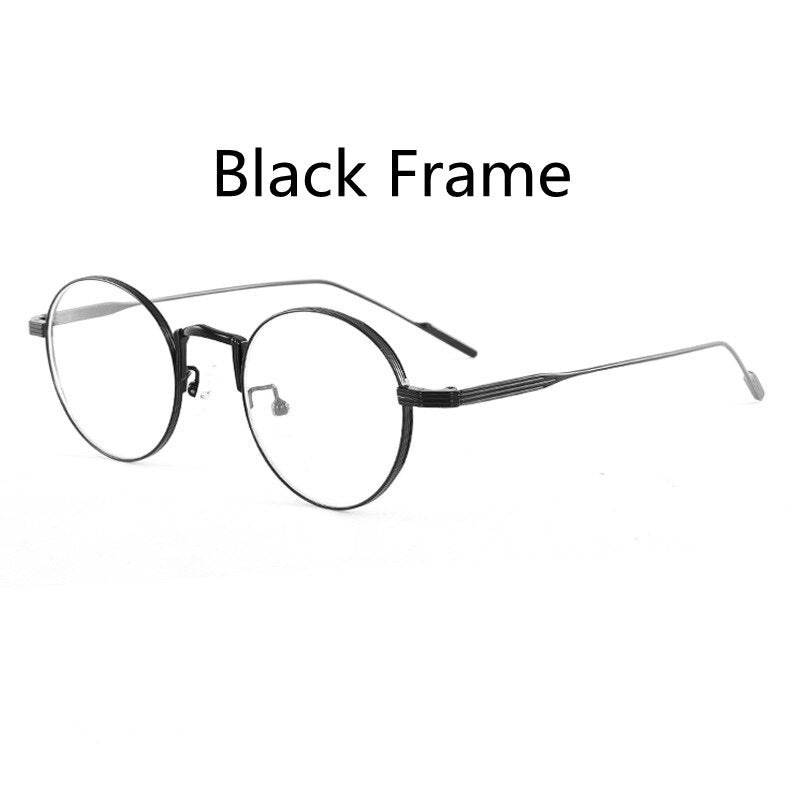 KatKani Unisex Full Rim Round Alloy Frame Eyeglasses 01131 Full Rim KatKani Eyeglasses   