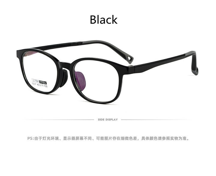 KatKani Unisex Children's Full Rim  Square Ultem Plastic Steel Frame Eyeglasses 8207S Full Rim KatKani Eyeglasses   
