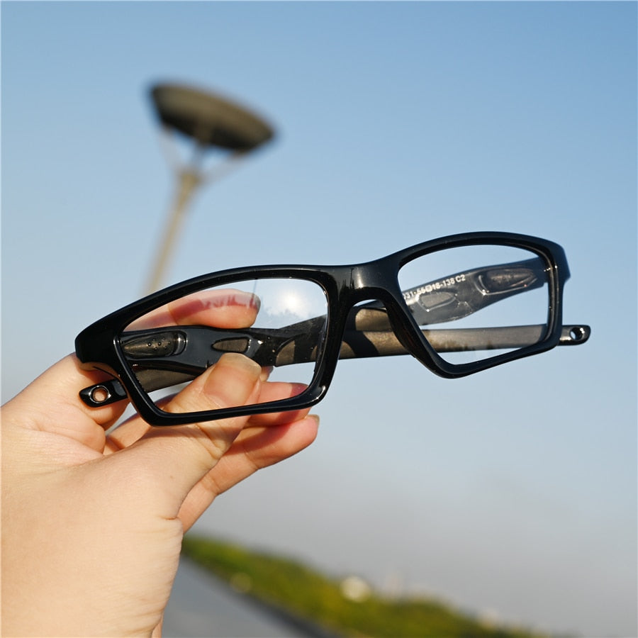 Cubojue Unisex Full Rim Square Tr 90 Titanium Sport Frame Reading Glasses Reading Glasses Cubojue black black no function lens 0 