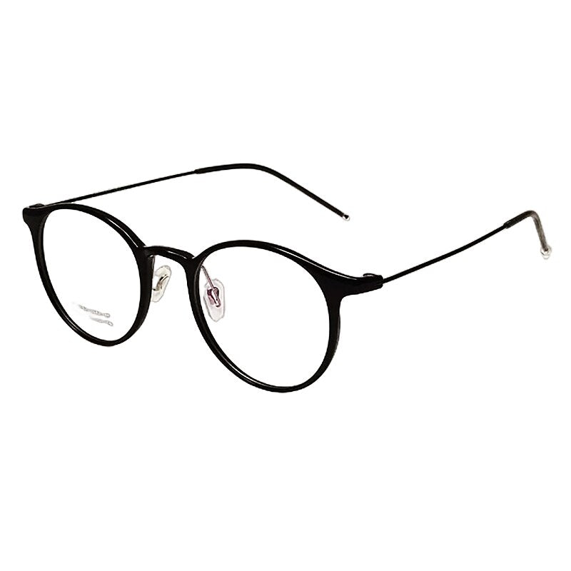 Yimaruili Unisex Full Rim Round Tr 90 Titanium Eyeglasses M8062 Full Rim Yimaruili Eyeglasses   