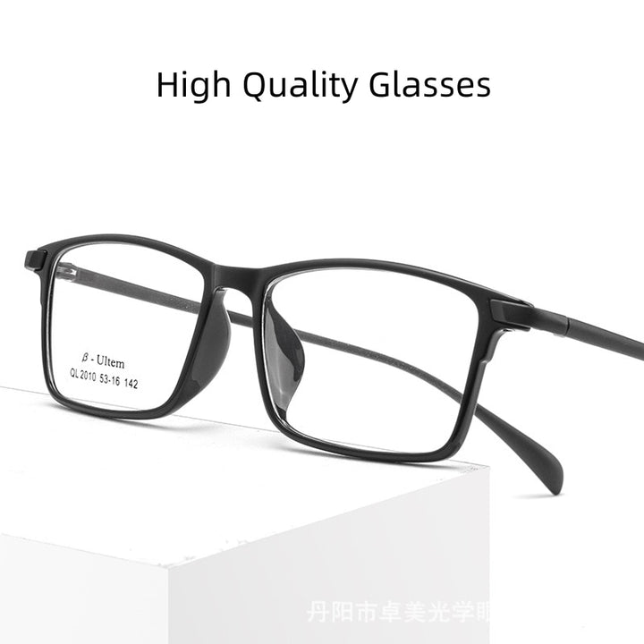 KatKani Unisex Full Rim Square Ultem Steel Eyeglasses 2010ql Full Rim KatKani Eyeglasses   