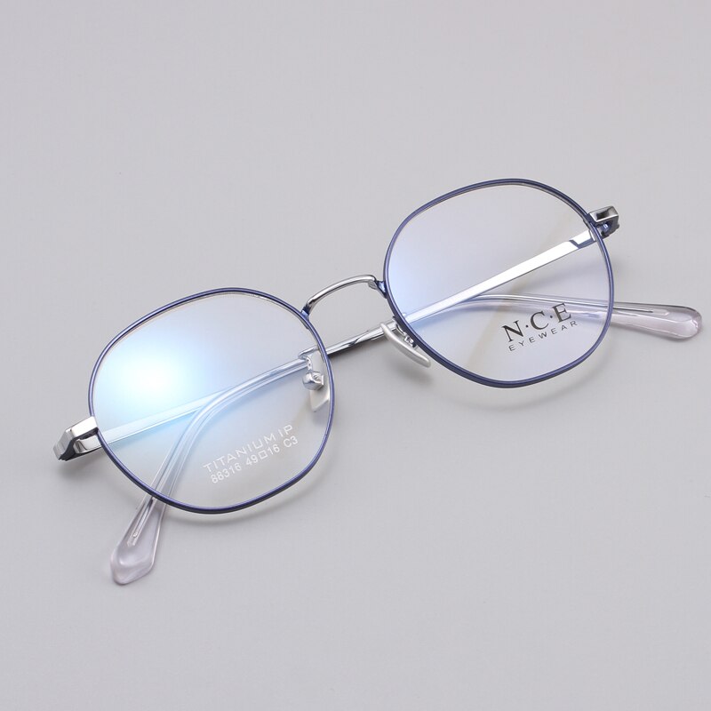 Zirosat Unisex Eyeglasses Frame Pure Titanium 88317 Frame Zirosat   