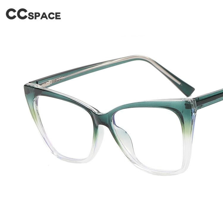 CCSpace Women's Full Rim Square Cat Eye Tr 90 Titanium Eyeglasses 54647 Full Rim CCspace   