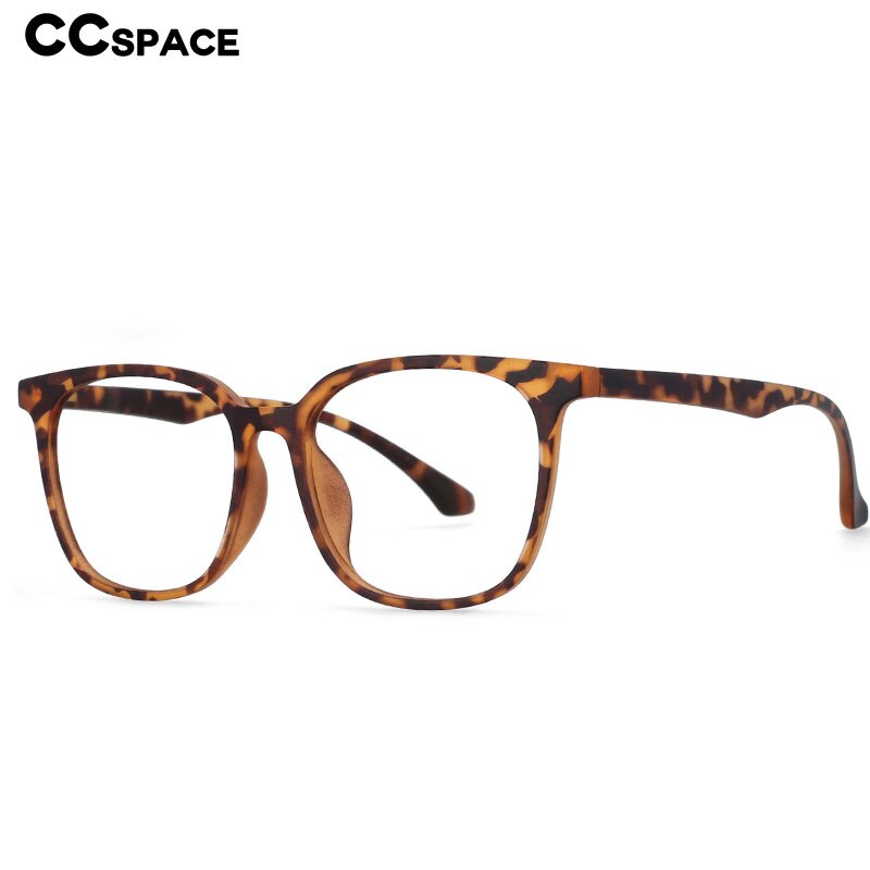 CCspace Unisex Full Rim Round Square Resin Frame Eyeglasses 54337 Full Rim CCspace   