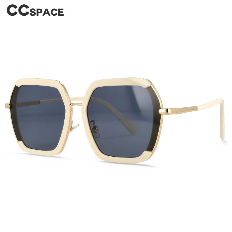 CCSpace Women's Full Rim Square Resin Frame Sunglasses 54246 Sunglasses CCspace Sunglasses   