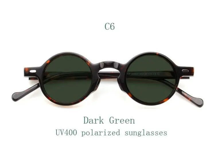 Yujo Unisex Round Acetate Y077 Prescription Eyeglasses | FuzWeb
