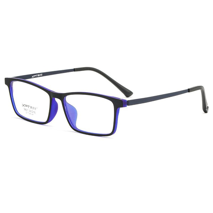 Zirosat Unisex Full Rim Square Tr 90 Titanium Eyeglasses  9821 Full Rim Zirosat black blue  