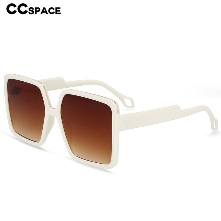 CCSpace Women's Full Rim Oversized Square Resin Frame Sunglasses 54457 Sunglasses CCspace Sunglasses   
