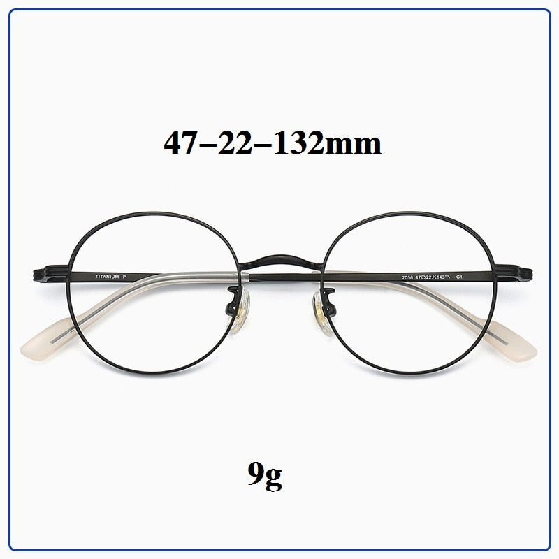 Cubojue Unisex Full Rim Small Round Thick Rim Titanium Hyperopic Reading Glasses Reading Glasses Cubojue no function lens 0 Black 
