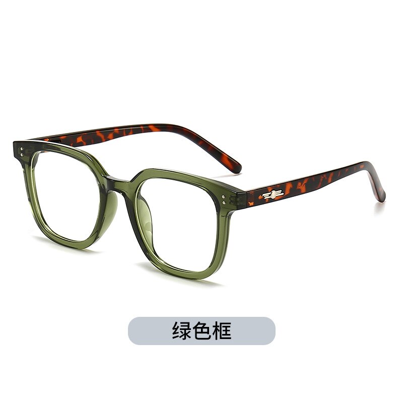 Kansept Unisex Full Rim Square Tr 90 Titanium Eyeglasses 8019 Full Rim Kansept Green  