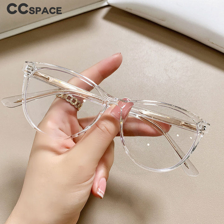 CCSpace Women's Full Rim Square Cat Eye Tr 90 Titanium Eyeglasses 55711 Full Rim CCspace   