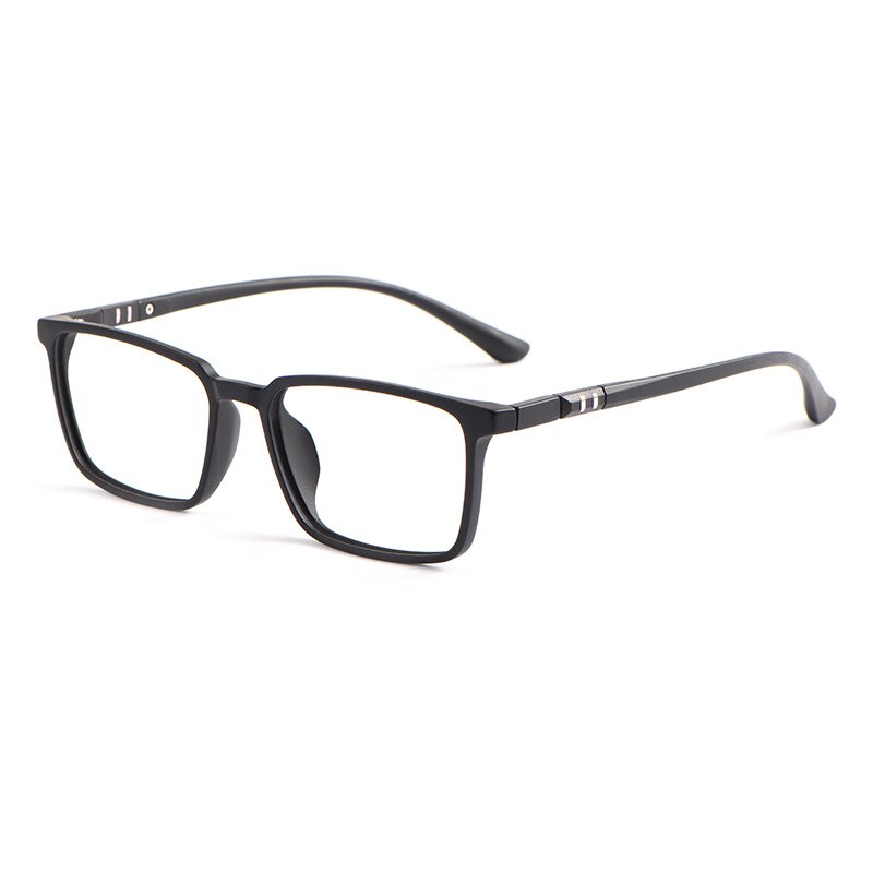 Yimaruili Men's Full Rim SquareTr 90 Eyeglasses 0662006 Full Rim Yimaruili Eyeglasses Matte Black  