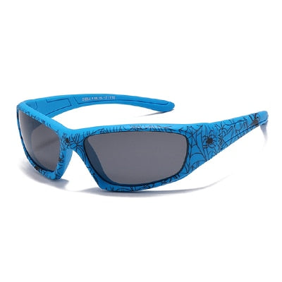 Ralferty Unisex Children's Full Rim Rectangle Acetate Polarized Sunglasses M805 Sunglasses Ralferty C33 Blue China As picture