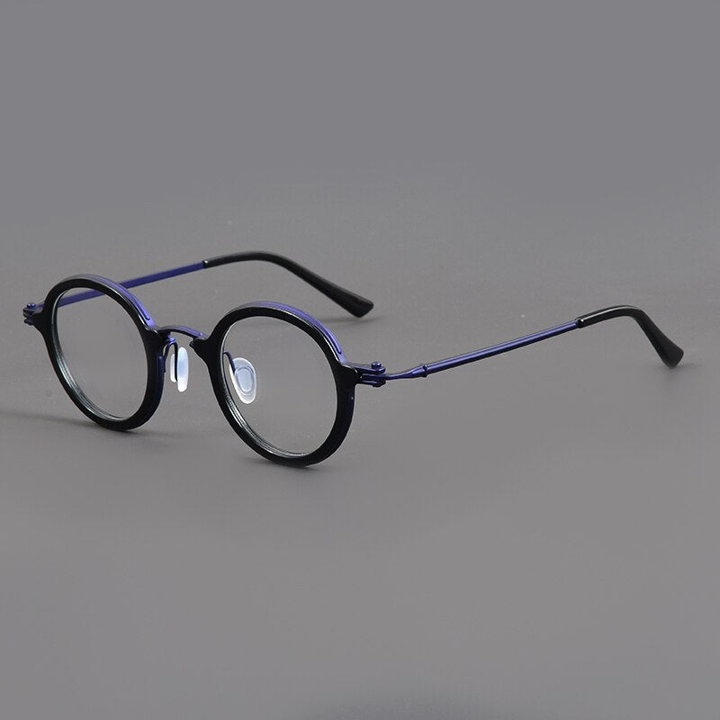 Muzz Unisex Round Titanium Acetate Eyeglasses | Trendy & Durable – FuzWeb
