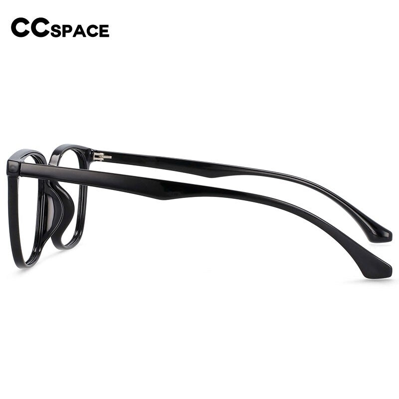 CCspace Unisex Full Rim Round Square Resin Frame Eyeglasses 54337 Full Rim CCspace   