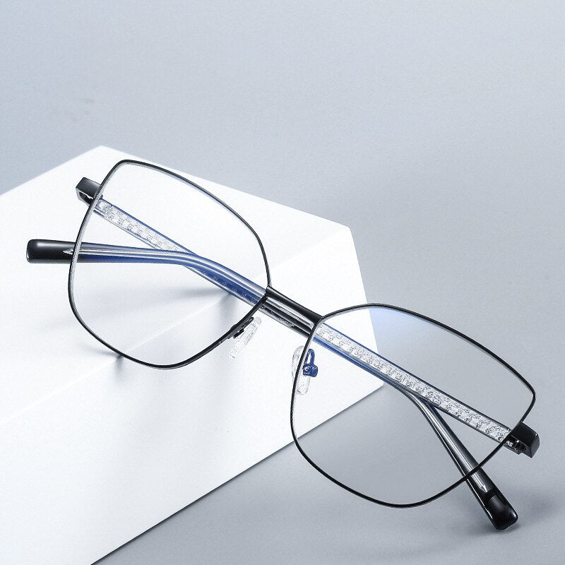 Hdcrafter Women's Full Rim Cat Eye Titanium Frame Eyeglasses 3002 Full Rim Hdcrafter Eyeglasses   