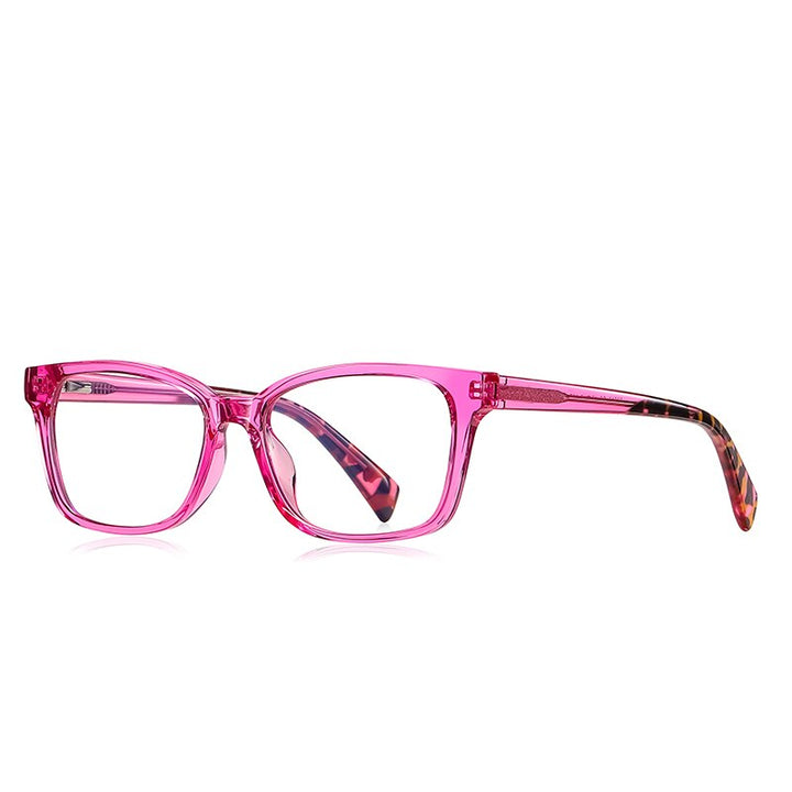 Zirosat Children's Unisex Full Rim Square Tr 90 + Cp Eyeglasses 20216 Full Rim Zirosat C5  